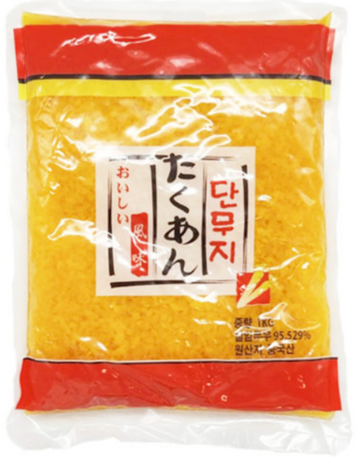 하나 식당용 업소용 일식 식자재 대용량 가게 절임 밑 반찬 알밥단무지 1kg 1개, 10개