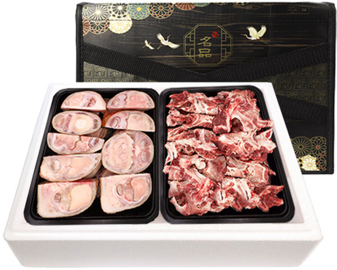 한우 우족 잡뼈 소뼈 산후조리 보양식 선물세트 4kg, 1