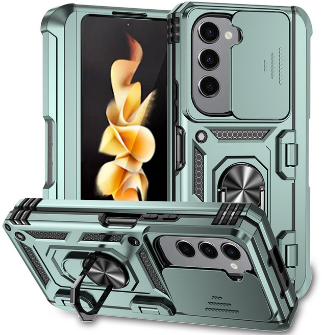 케바케 갤럭시 힌지 S펜 수납 카메라 보호 링 거치대 케이스