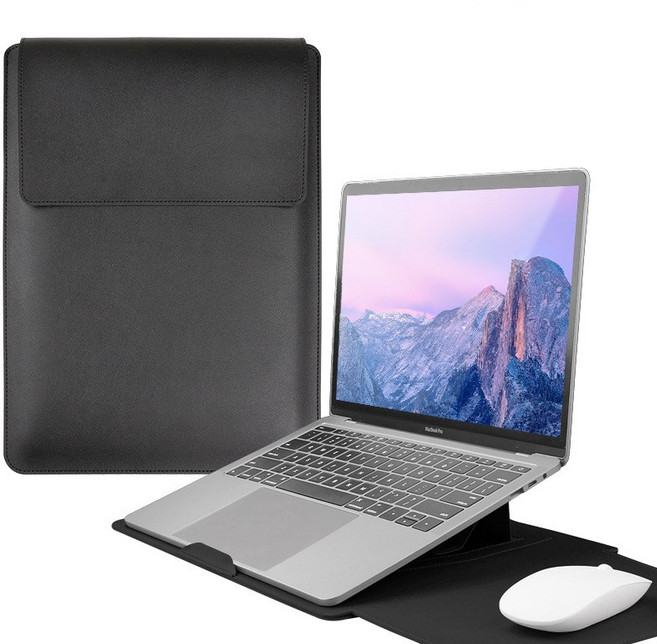 노트북 맥북 그램 에어 13인치 테블릿 가방 파우치 케이스, 블랙, 1개