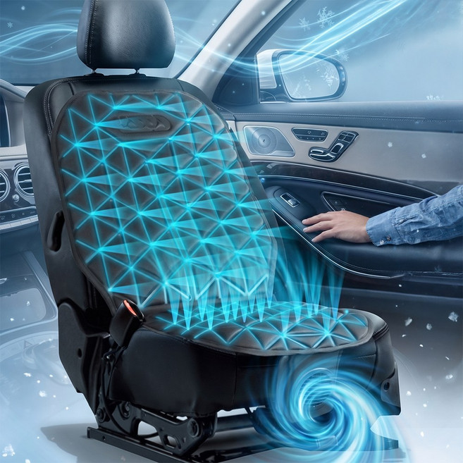 코지 3D 쿨링시트 12V/24V 공용 제품 쿨시트 차량용 여름시트 여름필수품!!, 1개, 12V/24공용(블랙)