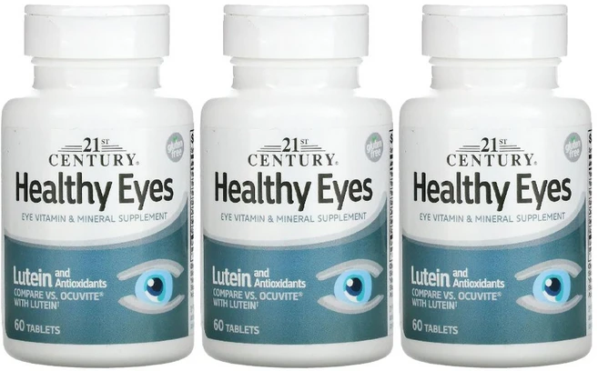 21세기센츄리 건강한 눈 루테인 및 항산화제 60정, 3팩 - 쿠팡