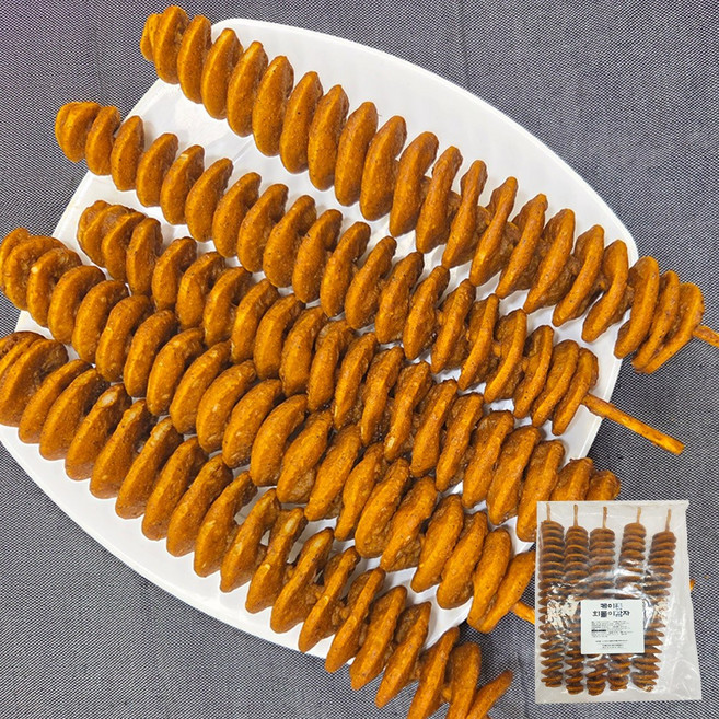 케이준 회돌이 감자 130gx5개입 650g 토네이도 회오리, 130g