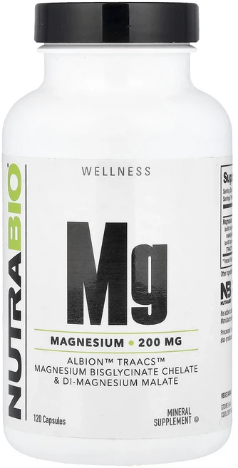 헁복하고 건강하세요 NutraBio Mg 마그네슘 캡슐 120정(캡슐 1정당 100mg) 늘 챙기셔야합니다, NutraBioMg마그네슘캡슐120정캡슐1정당100mg, 1개 - 쿠팡