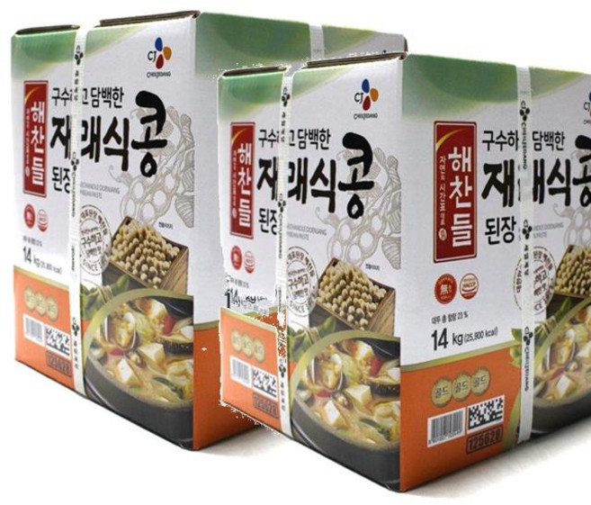 CJ 해찬들 구수하고 담백한 재래식콩된장, 14kg, 2개