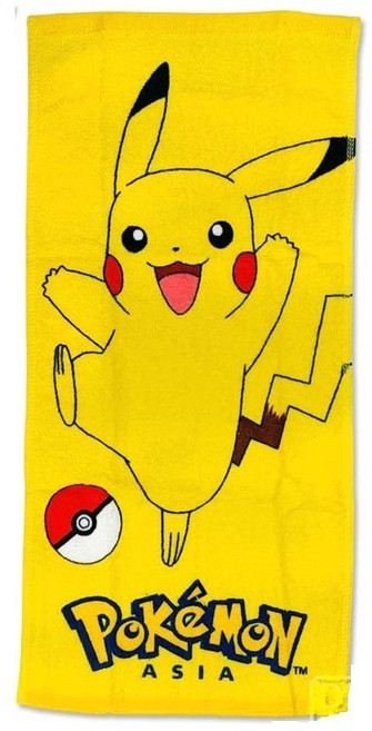 DK大王 寶可夢 皮卡丘 純棉童巾 兒童毛巾 吸水毛巾, B款(皮卡丘)/1條, 1個