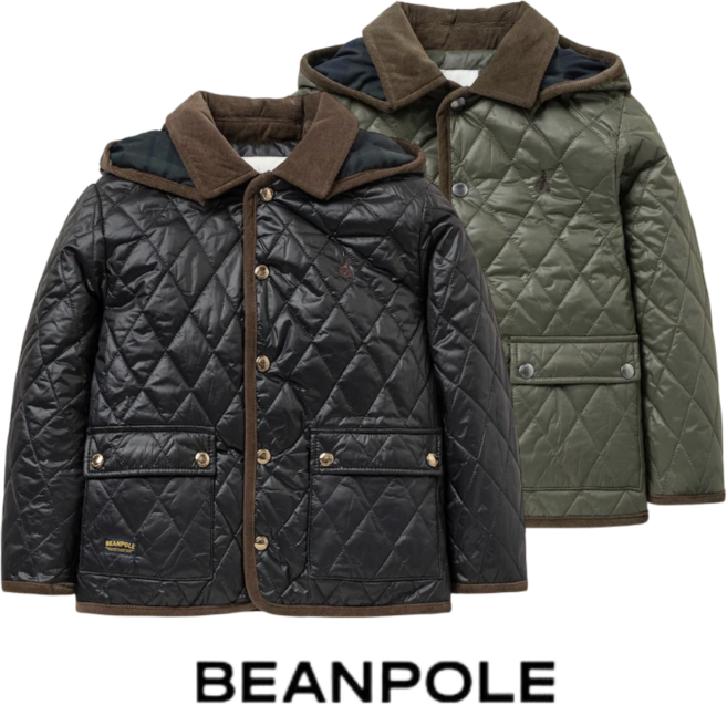 [매장발송] 빈폴키즈 경량 패딩 퀼팅 카라 후드 보온 겨울 남아 여아 주니어 등교 여행