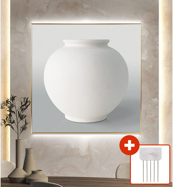 [딘아트] 다복 달항아리 그림 액자 돈들어오는 거실 현관 풍수 인테리어 집들이선물 개업선물, 고급프리미엄 다복 달항아리, 4번 500x700(50cm x 50cm), 화이트