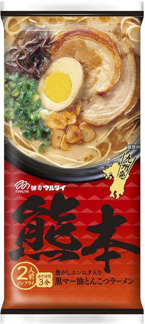 마루타이 구마모토 쿠로마유 돈코츠라멘 2개입 186g, 1개