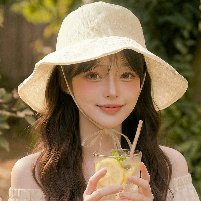 코욜하우키 자외선차단 바스락 버킷햇 여성 여름 등산 골프 챙넓은 햇빛가리개 벙거지 모자