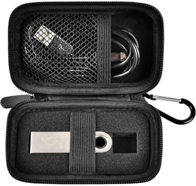 암호화폐 하드웨어 지갑용 레저 나노 XSS 플러스와 호환되는 케이스 비트코인 이더리움 리플 알트코인 및 ERC 토큰용 BTC. 지갑 USB 케이블을 위한 스토리지 운반 정리함, Black