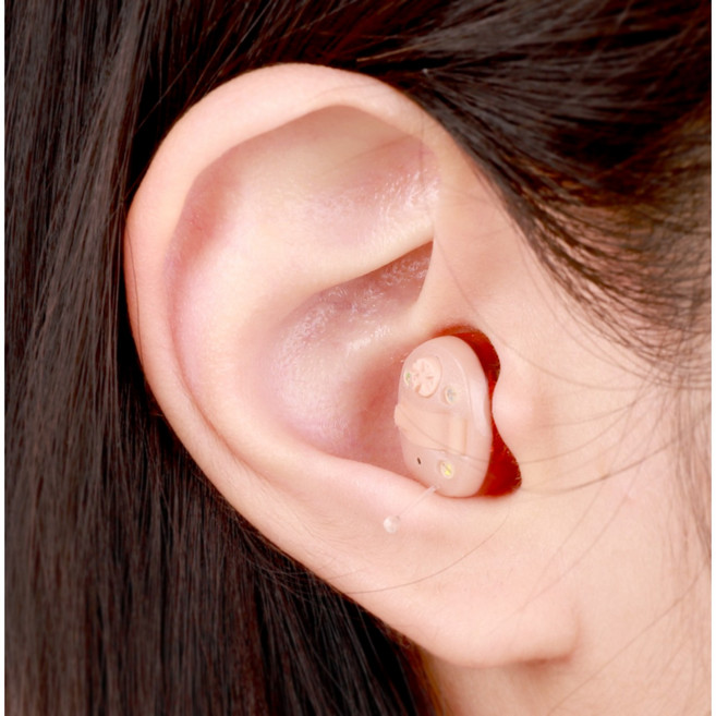 청력개선 법인회사에서 개발한 A7 HEARING AID 디지털 청력보조기기, 1개, A7 디지털 청력보조기기 좌측(파랑)