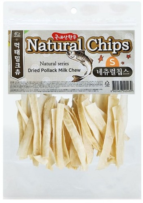 네츄럴칩스 S 한우 먹태 밀크츄 120g 강아지 수제간식 애견간식 반려견간식 강아지한우껌, 없음