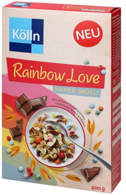 퀼른 오트 레인보우 러브 시리얼 400g, 1개