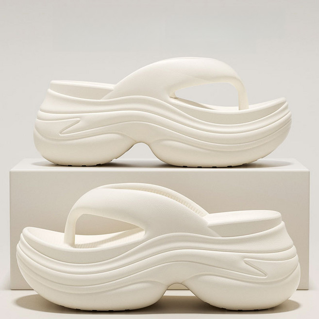 천하오 통굽 조리 여성 여름 비치 키높이 샌들 J1527