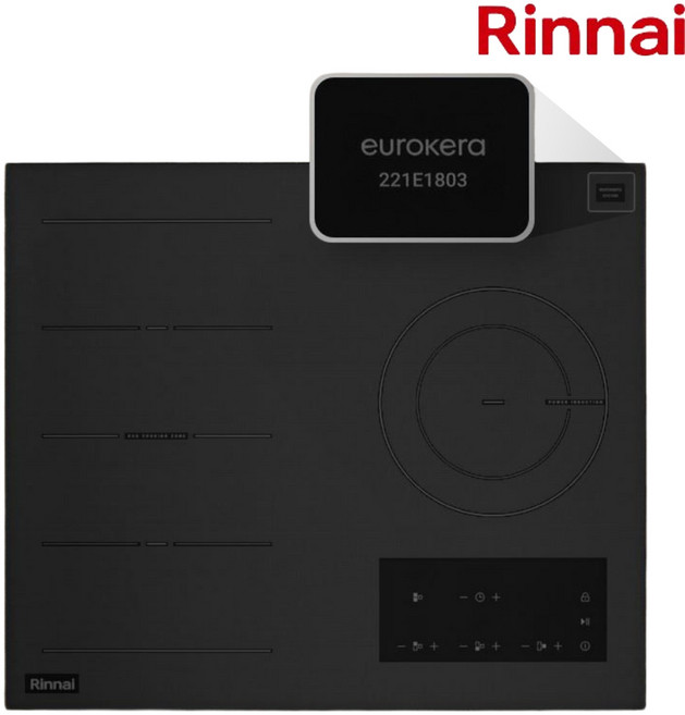 린나이 3구 인덕션 빌트인 전기레인지 터치식 전기렌지 자동 전력제어