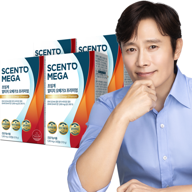 센토메가 초임계 알티지 오메가3 프리미엄 고순도 EPA DHA 혈행 눈건강 흡수율 좋은 오메가3, 4박스, 30정