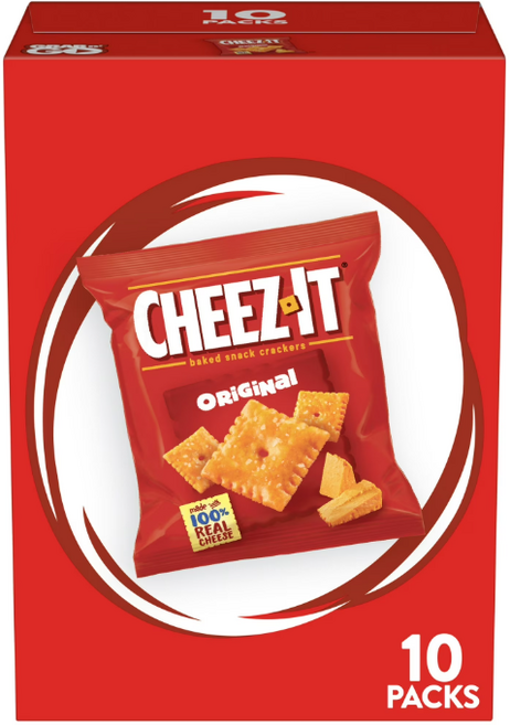 치즈잇 오리지날 베이크 스낵 크래커, 28g, 10개