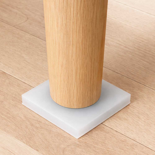 다람앤토리 실리콘 가구 밀림방지 패드, 반투명, 12개