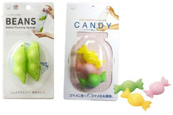 입구좁은 병 깔끔 세척볼 1P 주방용품선물 청소부러쉬 청소용솔 부러쉬, 완두콩, 1개