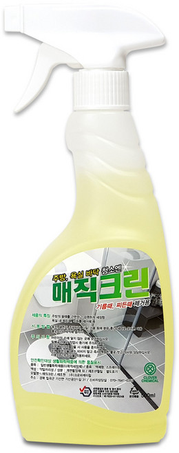 크로바 청소박사 매직크린 주방 욕실 물때 기름때 곰팡이 강력제거제, 1개, 500ml