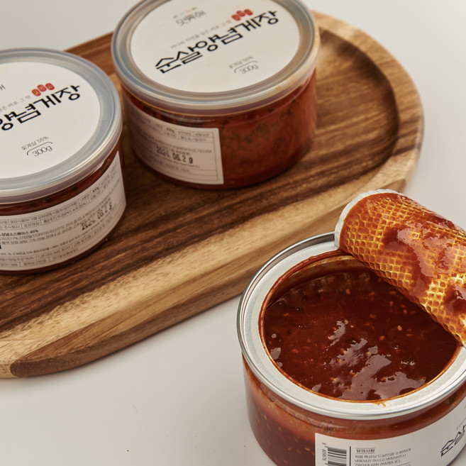 순살 양념게장 꽃게 아담곳간, 300g, 2개