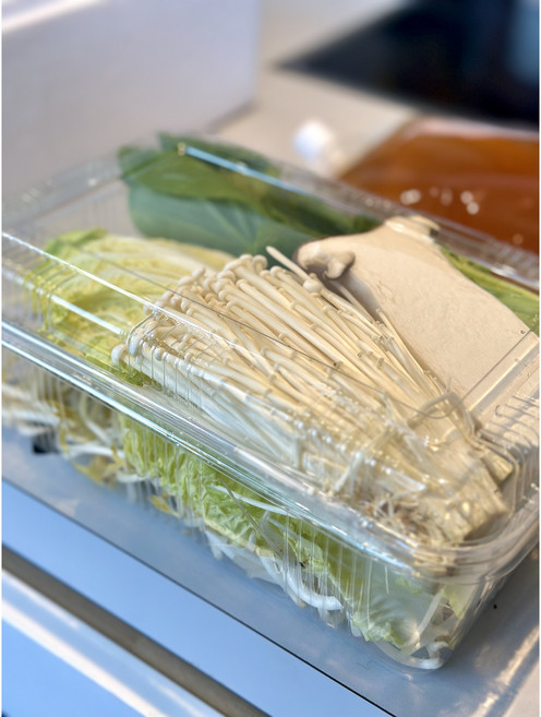 [샤브야채팩]육수칼국수4종소스포함 부산맛집규온샤브, 100개, 500g