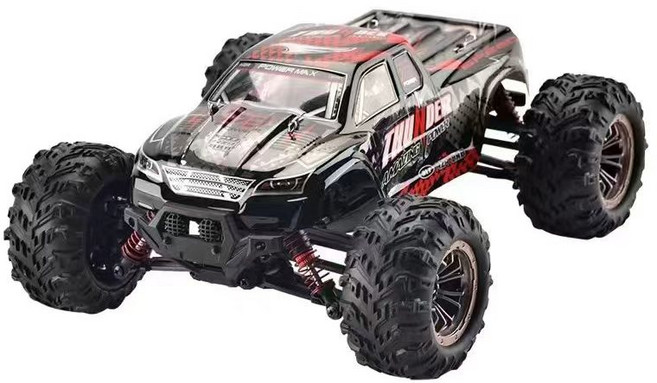 Starwayer RC카 고속 몬스터 트럭 오프로드 4WD 레이싱 고속 리모트 컨트롤 카 1:16 드리프트 차량 성인 완구 소년 선물, 빨간색-배터리_2개, 1개