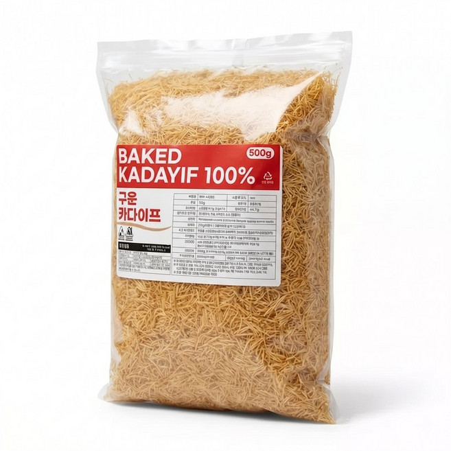 [샘그린한방몰]구운 카다이프 500g 볶은 카다이프면, 1개