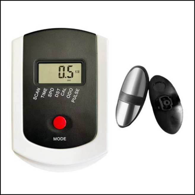 실내 피트니스 장비용 심박수 속도계가 내장된 실용적인 ABS 플라스틱 운동 자전거 모니터, 팔 심박수 스트랩