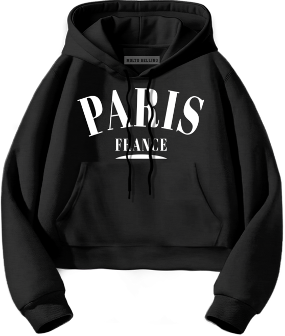 몰토벨리노 SF 파리프랑스 세미오버핏 크롭 후드티