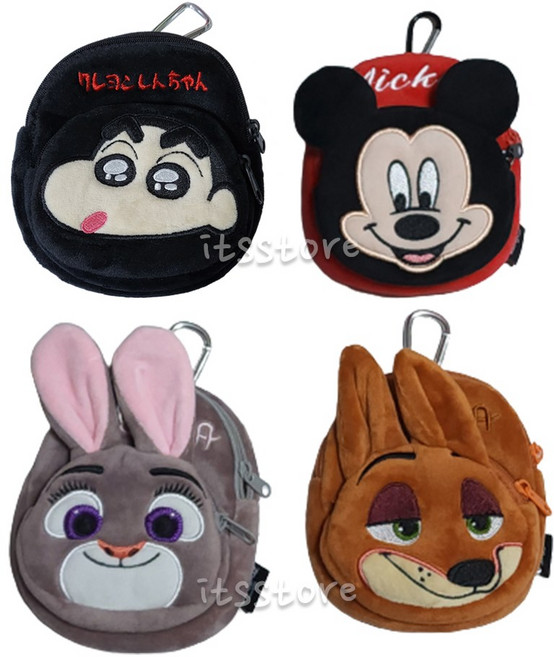 주디 캐릭터 배낭 고리 파우치 보조가방 가방고리