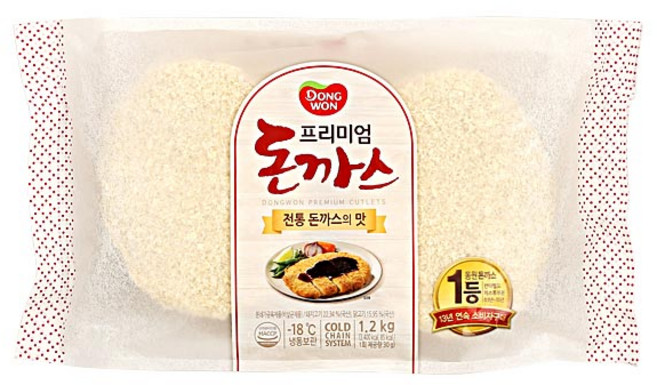 프리미엄돈까스 1.2KG동원, 1.2kg, 1개