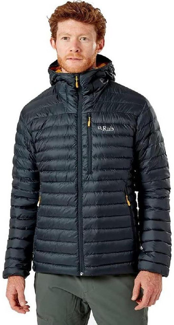Rab 트레킹 클라이밍 스키를 위한 남성용 마이크로라이트 알파인 다운 재킷 - Beluga 미디엄