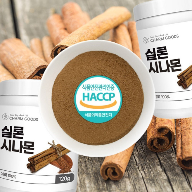 정품 실론 시나몬 파우더 120g (무첨가 순수 스리랑카 계피분말가루), 1개