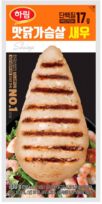 닭고기몰 하림 맛닭 닭가슴살 새우맛, 1개, 100g