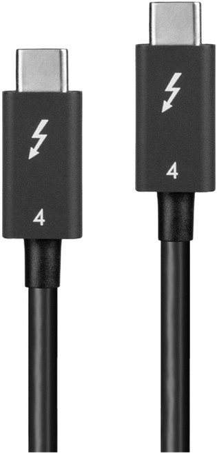 欣洋電子 LINDY TYPE-C Thunderbolt 4 傳輸線 100W 原廠認證 高速傳輸, 黑色, 1個, 1 米