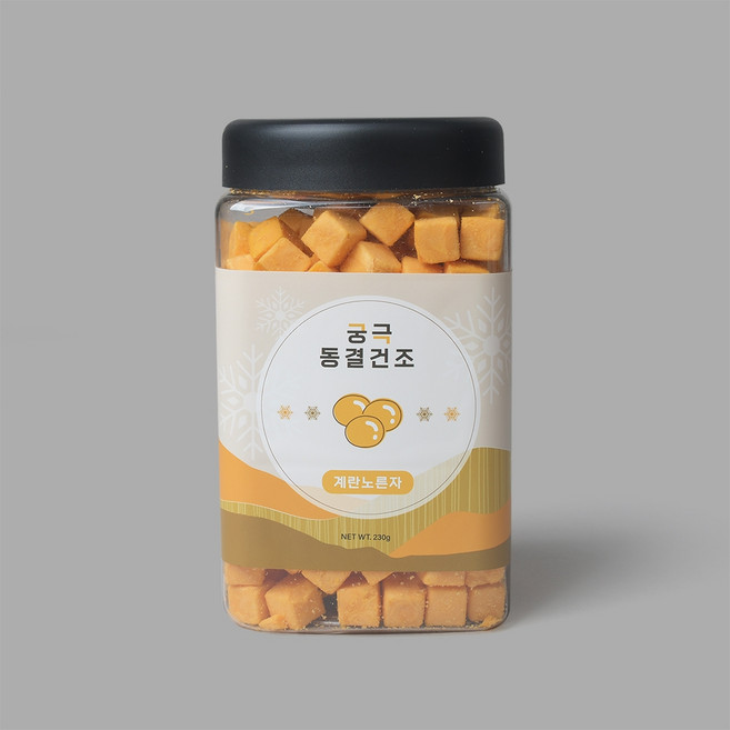 펫츠홈 궁극 계란노른자 동결건조 100% 국내산 무항생제 달걀, 230g, 1개