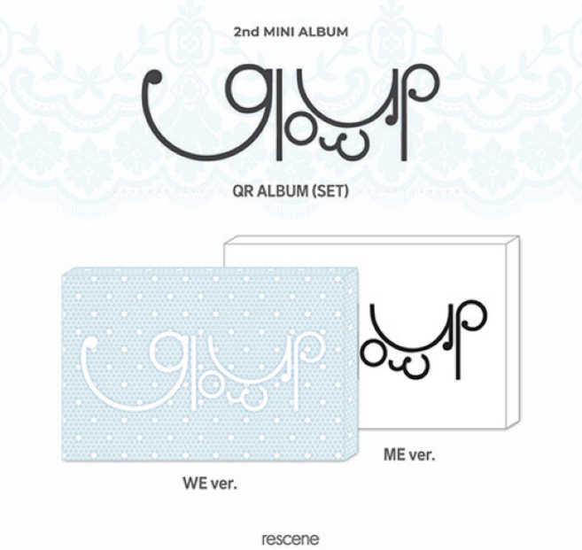 RESCENE (리센느) - 미니앨범 2집 Glow Up [QR VER.] [2종 중 1종 랜덤발송], 중복 X