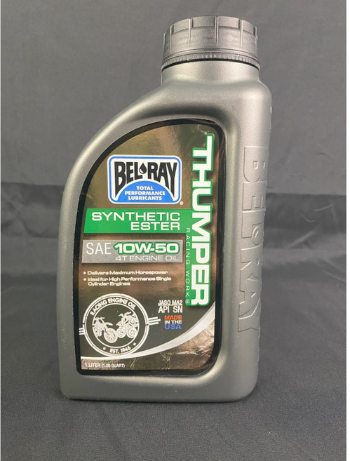 【培力機油】美國BEL-RAY Thumber Racing Work 10W-50 越野車賽用機油 合成酯類機油, 1個