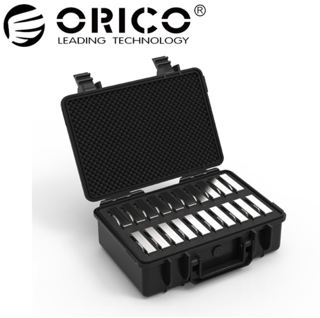 [오리코 무료배송] ORICO PSC-L20 (블랙) 3.5형 하드 보관함 20단 (생활방수 충격방지 파손방지), PSC-L20(블랙), 1개