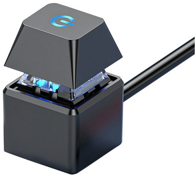 IT 컴퓨터 본체 파워 사각 외부 전원 스위치 버튼, 블랙, 1개