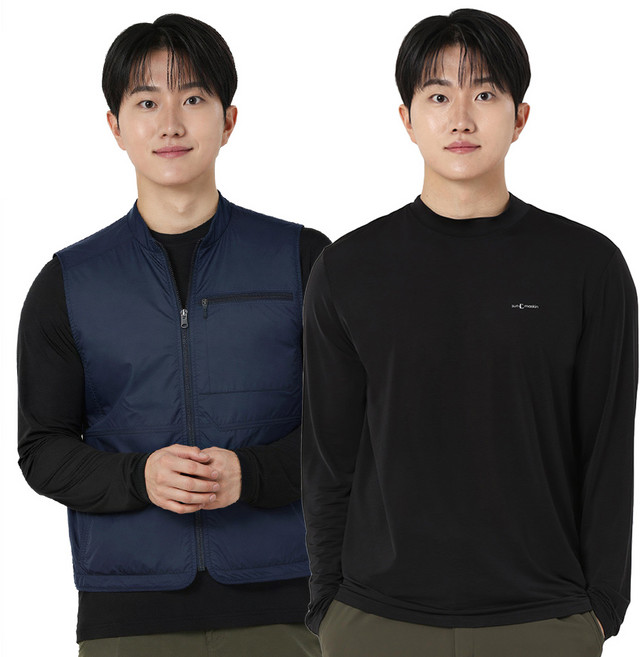 아소트 프리미엄 스포츠 골프 이너웨어 자외선차단 UV 쿨링 남성 반폴라 티셔츠