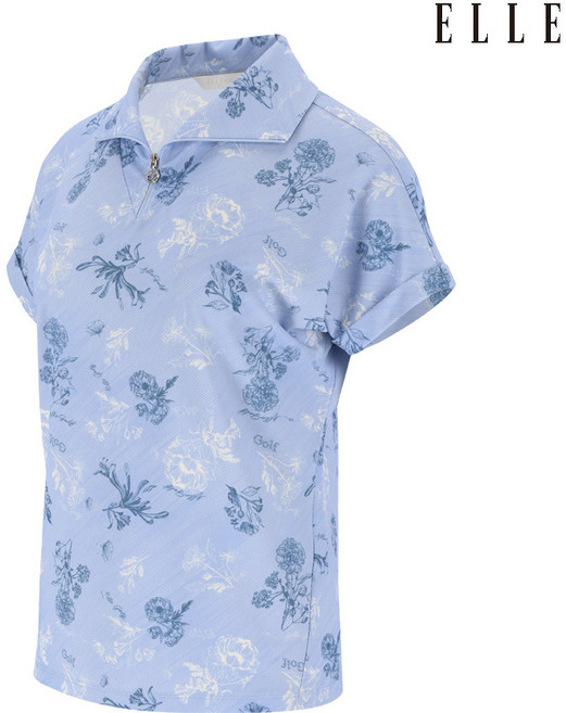 엘르골프 플라워 패턴 티셔츠 (여) 6L45204_816_CJ