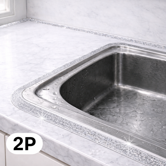 루움 틈새차단 초강력 방수 줄눈 테이프 실버 6M, 2개