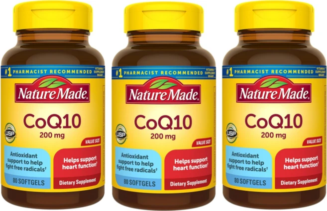 네이처메이드 CoQ10 200mg 스타틴 유저 소프트젤, 80정, 3개 - 쿠팡