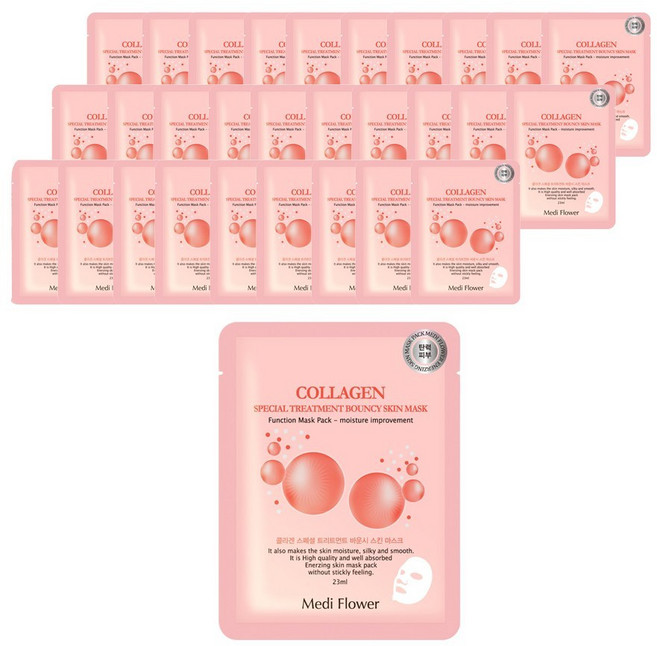 메디플라워 콜라겐 바운시 마스크, 1개입, 30개