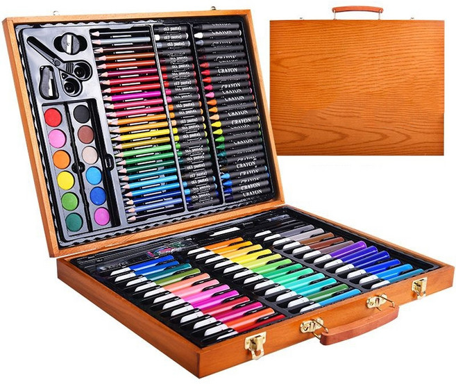 가남 150건 미술 문구세트 프리미엄 아트 색연필 크레파스 종합 수채화 세트, 1세트