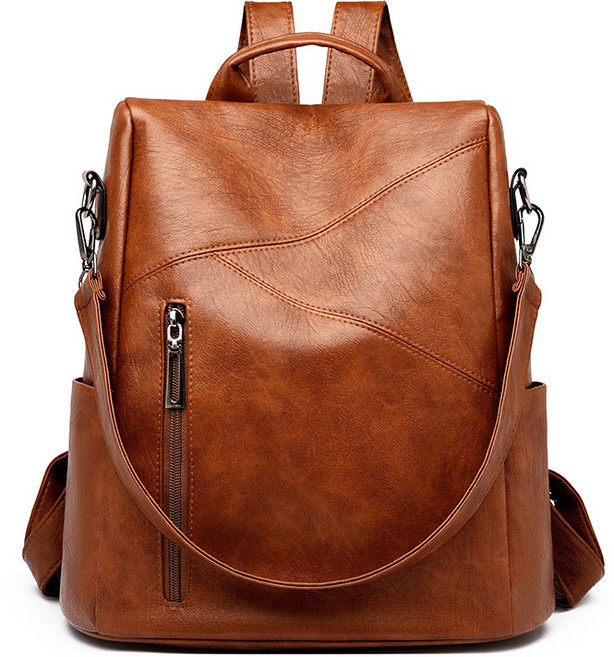 리치모리 빈티지 가죽 백팩