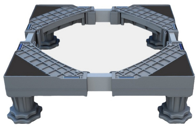 세탁기 받침대 싱글프레임 4다리, 1개